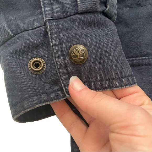 Timberland Chore Barn Coat Workwear Weathergear Leather Utility Jacket Large - Picture 7 of 13